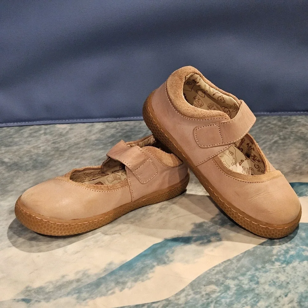 Livie & Luca Mary Jane Shoes Girls Size 13 Pink Leather Hook Loop